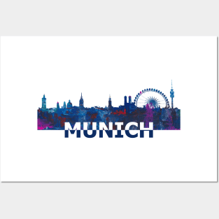 Munich Skyline Posters and Art